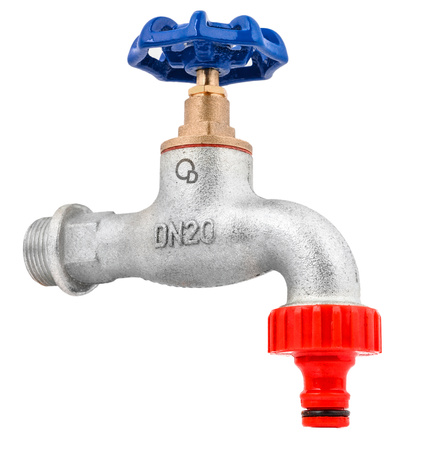 Zawór kran czerpalny grzybkowy żeliwny ocynkowany z szybkozłączką 3/4" DN20 DIAMOND