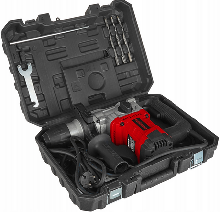 Młot udarowy młotowiertarka wiertarka sds plus walizka dłuta wiertła 1800w HEIDMANN GEKO