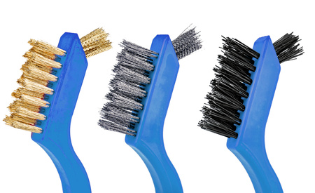 Zestaw szczotki druciane dwustronne precyzyjne komplet do metalu 3szt FALON-TECH