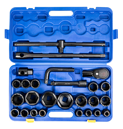 Zestaw klucze nasadowe nasadki udarowe do kół mocne 3/4" 6-K 12-K 26el FALON-TECH