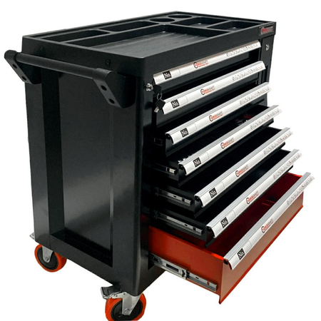 Szafka warsztatowa wózek narzędziowy z wyposażeniem klucze nasadowe 274 el. FORCEKRAFT