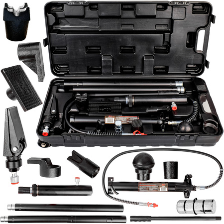 Rozpieraki hydrauliczne 4T pompa siłownik blacharski 10 ton + akcesoria FORSAGE