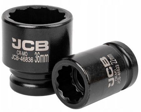 Zestaw nasadki udarowe nasadowe krótkie do klucza pneumatycznego 3/4" 17-46mm 12-k 10el JCB