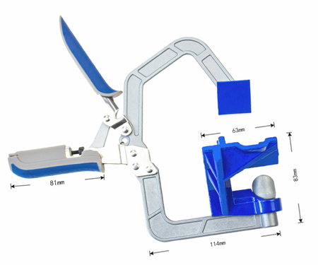 Zacisk ścisk stolarski kątowy narożny 90° FALON-TECH
