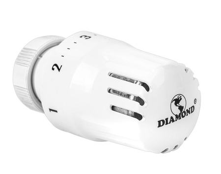 Zestaw termostatyczny 1/2" kątowy - głowica + zawory DN15 DIAMOND