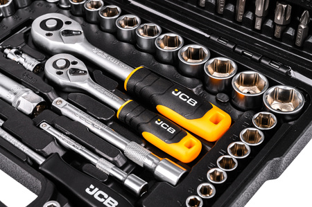 Zestaw narzędziowy warsztatowy klucze nasadowe nasadki torx Cr-v 108el JCB