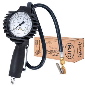 Pistolet do pompowania kół z manometrem 12 bar BJC