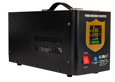 Przetwornica prostownik zasilanie awaryjne PROSINUS-1000 12V (1000/700W) BLACK KEMOT