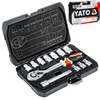 Zestaw narzędziowy 1/2" 12el YATO