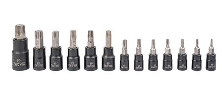 Klucze nasadowe nasadki bity torx wewnętrzne e-torx 1/4" 3/8" 1/2" 25el FALON-TECH