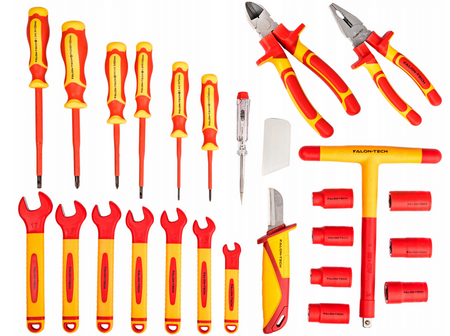 Zestaw narzędzi izolowanych izolowane 1000V 25 elem. FALON-TECH