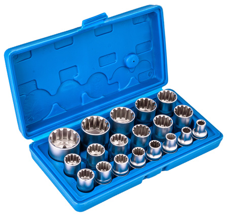 Klucze nasadowe TORX SPLINE 1/2 19el FALON-TECH