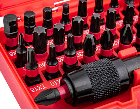 Bity udarowe nasadki końcówki zestaw bitów udarowych do wkrętarki 32el FALON-TECH