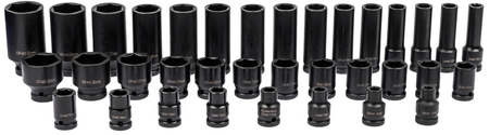 Zestaw nasadek udarowych 8-32 nasadki udarowe 1/2 do kluczy pneumatycznych 35el FORSAGE