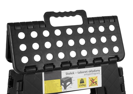 Stołek taboret warsztatowy składany uniwersalny siedzisko krzesło 150 kg GEKO