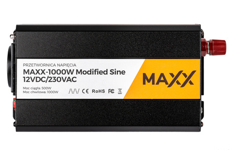 Przetwornica prądu napięcia IPS 12v 230v MAXX 500/1000W 4SUN