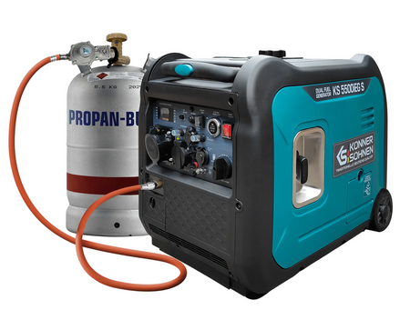Agregat generator prądotwórczy benzynowo-gazowy inwerterowy rozruch KS5500iEG S Könner & Söhnen KS