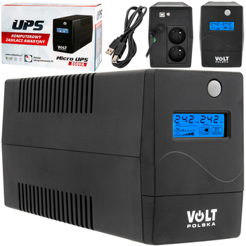 Zasilacz Awaryjny UPS Micro 850 (850VA/480W/9Ah) LCD VOLT POLSKA