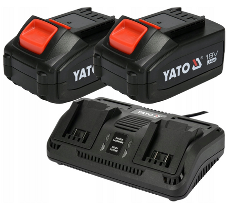 Kosiarka akumulatorowa do trawy bezszczotkowa 36V 2x4Ah system 2x18V 43cm YT-85224 YATO