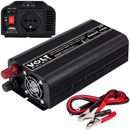 Przetwornica napięcia SINUS 1000 (24V/230V/1000W) VOLT POLSKA