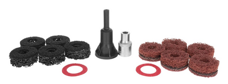 Zestaw ściernic do czyszczenia piast i szpilek 14 elementów GEKO