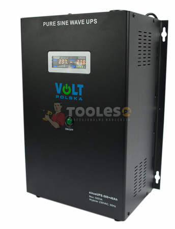 Przetwornica napięcia SINUSUPS-500+40Ah (12V/230V/500W) + akumulator