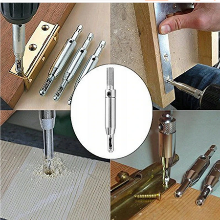 Wiertła samocentrujące do zawiasów drewna mebli otworów frezy HSS 4szt FALON-TECH