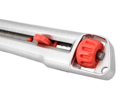 Nóż metalowy uniwersalny 18 mm do tapet wykładzin blokada ostrza FALON-TECH