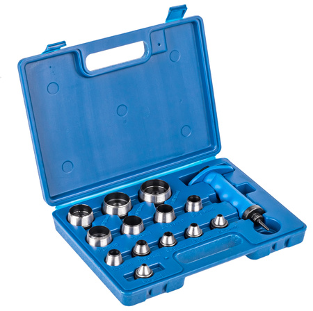 Zestaw wycinaków wycinaki do uszczelek gumy fibry walizka 5-35 mm 14el FALON-TECH