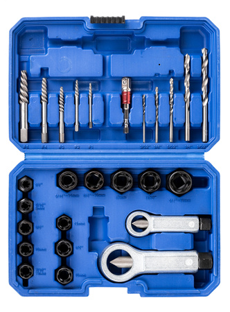 Nasadki wyketaki do zniszczonych zerwanych śrub szpilek nakrętek 26 elem. FALON-TECH