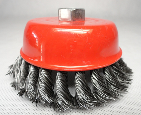 Szczotka druciana drut skręcany M14 125 mm FALON-TECH