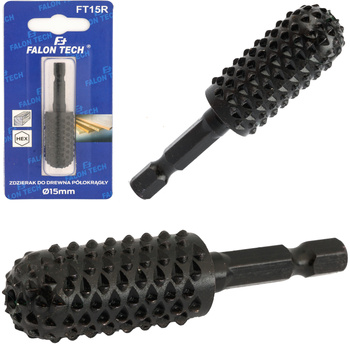 Zdzierak półokrągły frez tarnik do drewna 15mm FALON-TECH