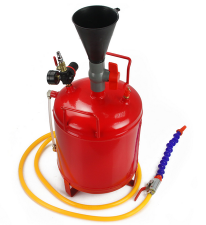 Pompa pneumatyczna do napełniania oleju w skrzyniach biegów + adaptery 13szt FALON-TECH