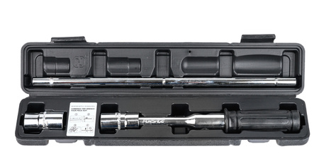 Klucz do kół samochodowy krzyżak składany 4 nasadki 17 19 21 23 mm walizka FORSAGE