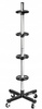 Stojak na opony koła felgi regał pionowy z kółkami na 4 opony do garażu SILVER