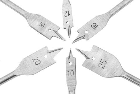 Wiertła do drewna płaskie łopatkowe piórkowe 10-25mm 6el