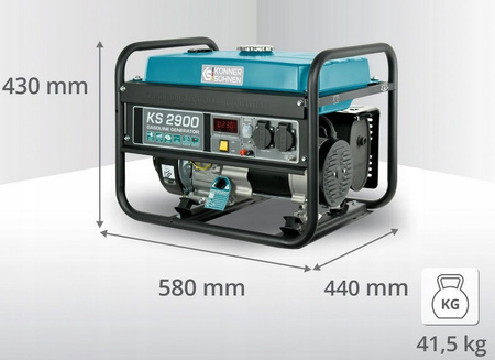 Agregat prądotwórczy generator przenośny jednofazowy benzyna KS 2900 Könner & Söhnen KS
