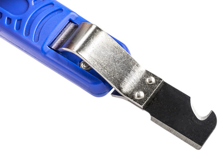 Ściągacz izolacji kabli przewodów hakowy nóż FALON-TECH