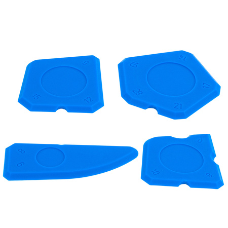 Kostki do wygładzania spoin szpachelka do silikonu zestaw 4 szt. FALON-TECH