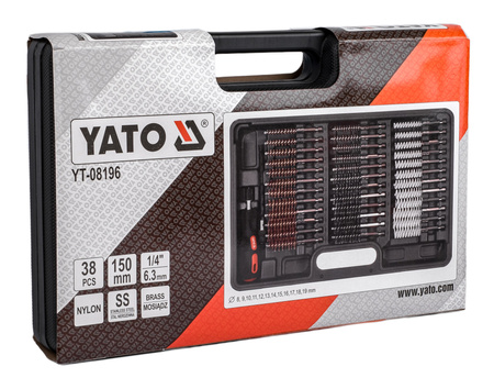 Szczotki do czyszczenia gniazd wtryskiwaczy zestaw 38el YATO