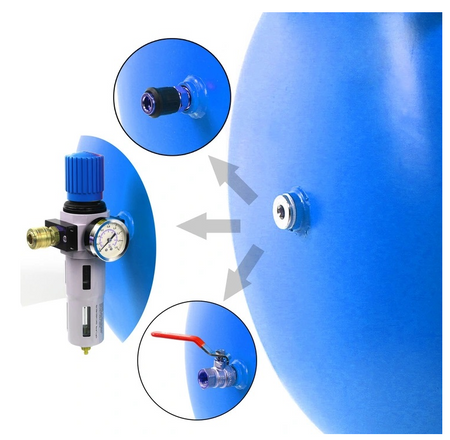 Kompresor olejowy sprężarka tłokowa 300 l 1150 l / min 8 bar 400v MAR-POL