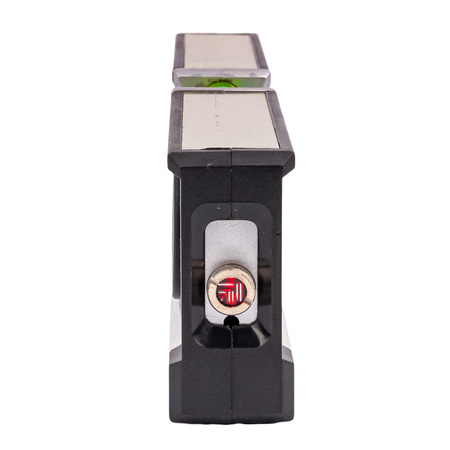Poziomica laserowa z miarką standardową i zwijaną 150cm +LED GEKO