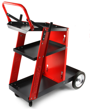 Wózek spawalniczy do spawarek z półką miejscem na butlę 3 półki MAR-POL