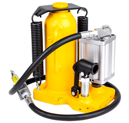 Podnośnik hydrauliczny słupkowy butelkowy pneumatyczny 2w1 samochodowy lewarek 12T JCB