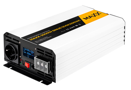 Przetwornica prądu napięcia czysty sinus 12v 230v 1000/2000w MAXX 4SUN