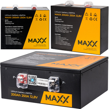 Akumulator LiFePo4 BMS do łodzi kampera paneli mata grzewcza 200Ah 250A 12V BMS 4SUN
