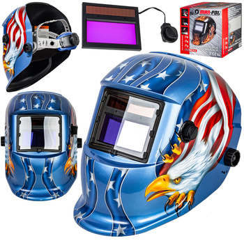 Maska spawalnicza przyłbica samościemniająca Blue MAR-POL