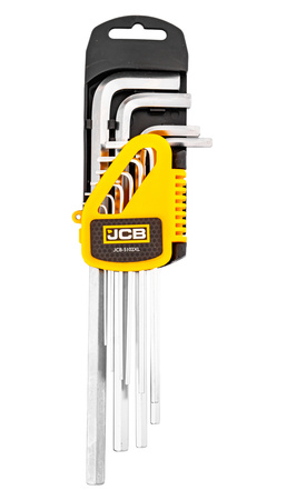 Zestaw klucze imbusowe wkrętaki imbusy crv długie XL 10el 1,27-10mm JCB