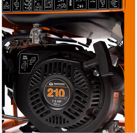 Agregat prądotwórczy generator prądu 230V GDA3500E rozruch start AVR DAWEOO