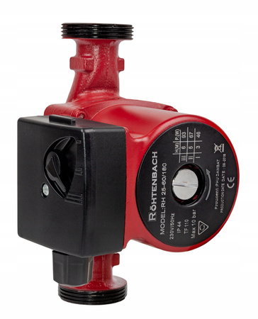 Pompa cyrkulacyjna obiegowa do pieca C.O. ROHTENEBACH 25-60/180 IBO